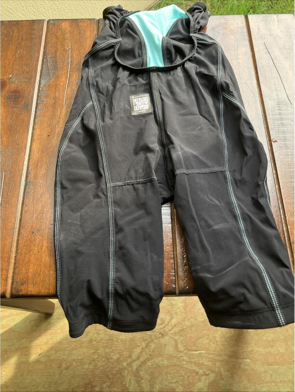 ARENA POWERSKIN IMPULSO JR GIRLS BLACK TEAL 008605 SIz 26 SWIMSUIT $210 MSRP